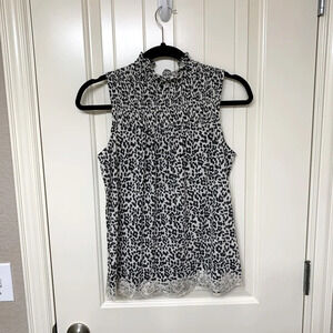 NWT Revived Animal Print Blouse